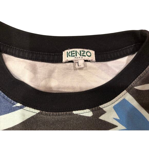 Kenzo Paris -Vintage “No Fish No Nothing” Collection -Carp Print T Shirt -Size L - Picture 3 of 8